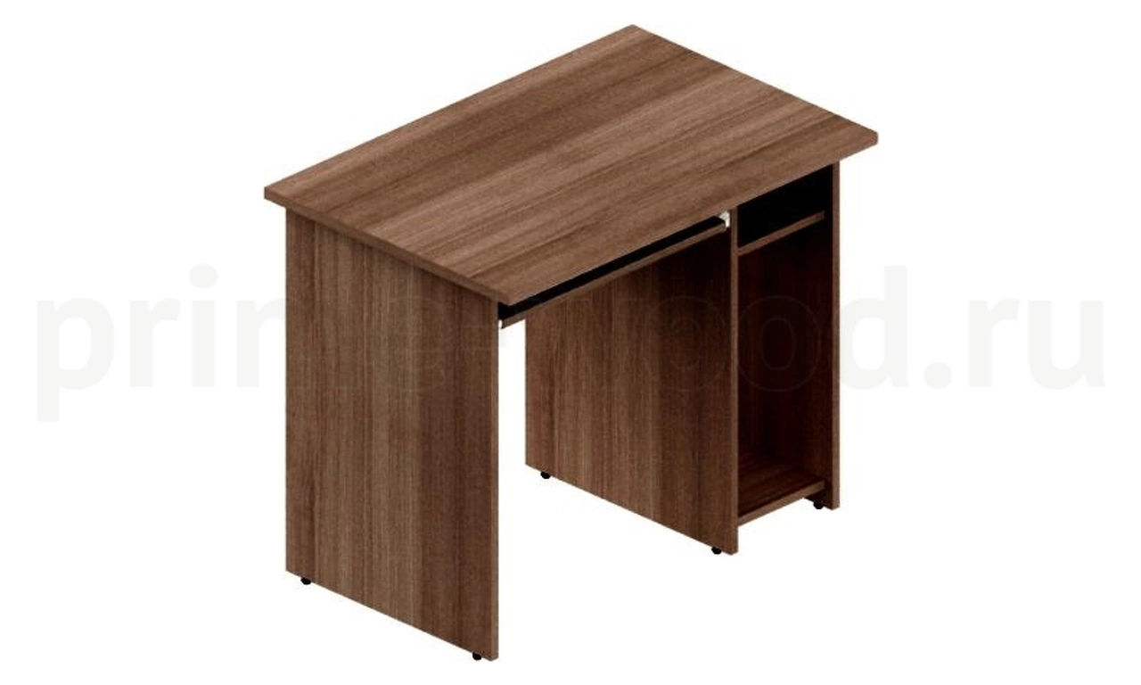 Стол компьютерный правый Агат 90x60x75 цвет: Светло-серый - фото 3