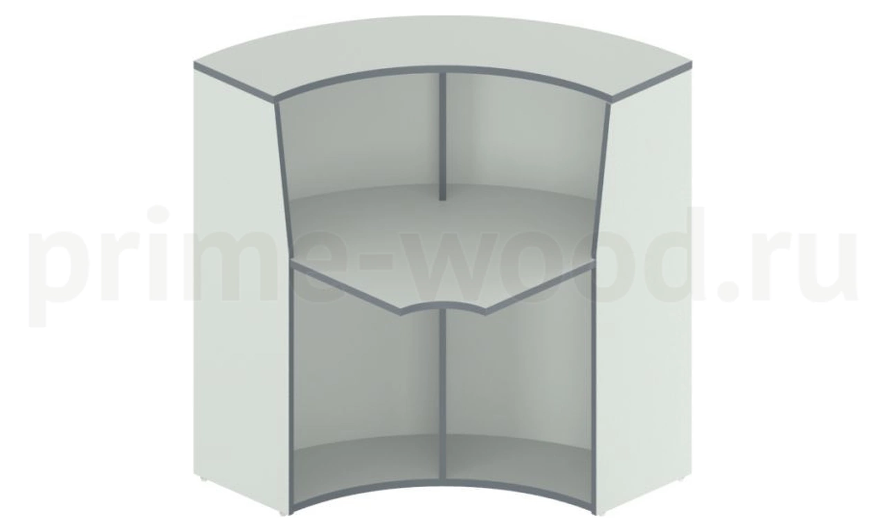 Стойка администратора Агат 90x90x120 цвет: Ясень Шимо - фото 2
