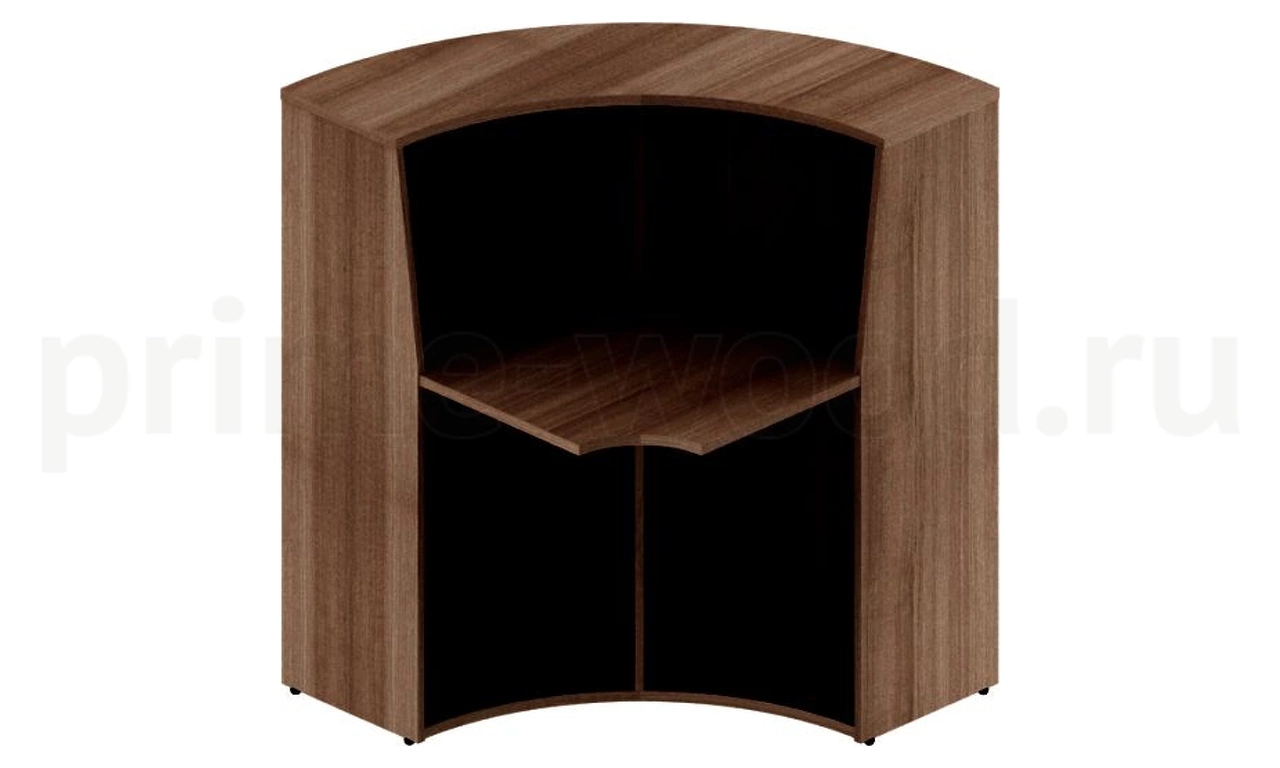 Стойка администратора Агат 90x90x120 цвет: Ясень Шимо - фото 3