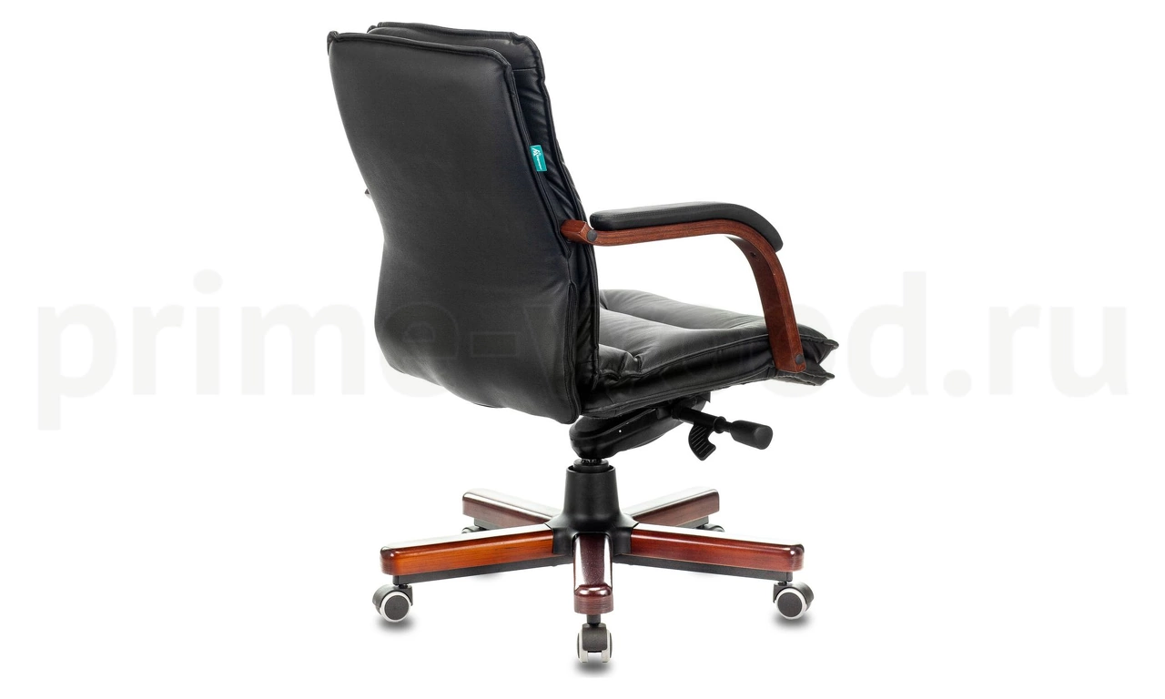 Кресло Бюрократ T-9927 WALNUT-LOW цвет обивки: Светло-коричневый - фото 3