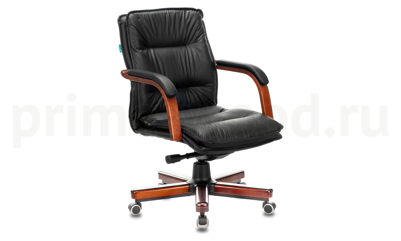 Кресло Бюрократ T-9927 WALNUT-LOW цвет обивки: Светло-коричневый - фото 0