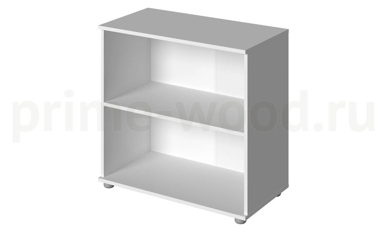 Стеллаж низкий широкий открытый Public Comfort 77x41x75 цвет: Белый - фото 0