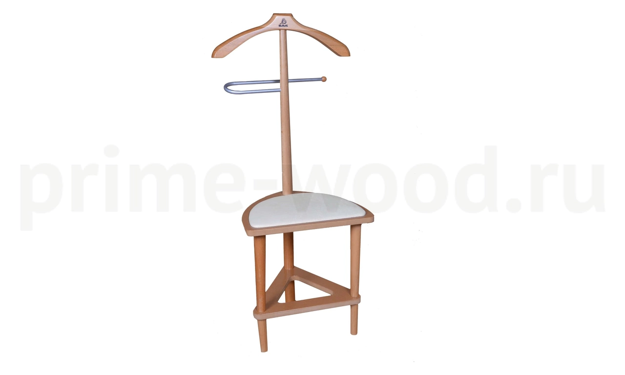 Вешалка костюмная с сиденьем В 26Н 42x36x105 цвет: Белый 306 - фото 2