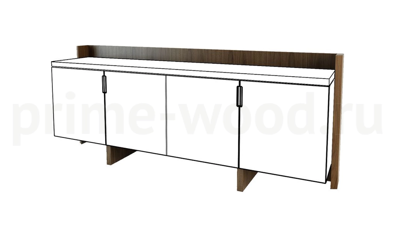 Купить низкую заднюю стенку шкафа арт. F514 в Москве в магазине Prime Wood