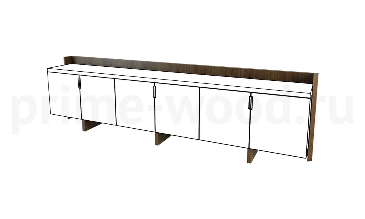 Купить низкую заднюю стенку шкафа арт. F516 в Москве в магазине Prime Wood