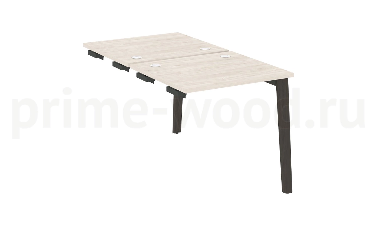 Стол-приставка двойной к опорным элементам, опоры - массив дерева ONIX WOOD 78x148x75 - фото 4