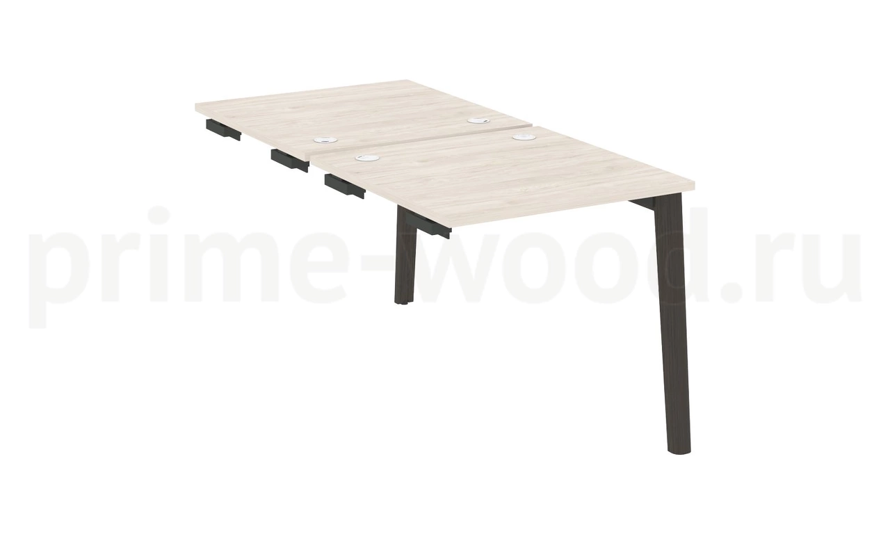 Стол-приставка двойной к опорным элементам, опоры - массив дерева ONIX WOOD 78x164x75 - фото 4