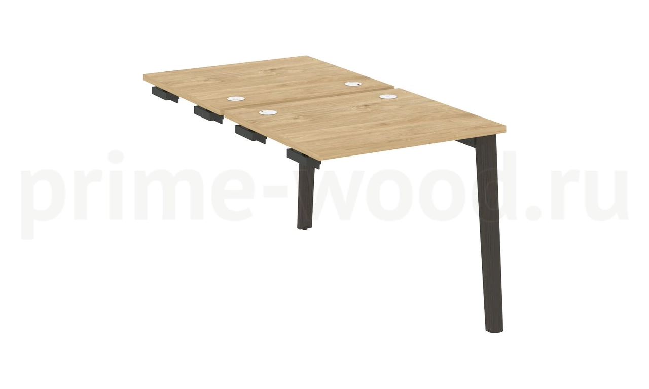 Стол-приставка двойной к опорным элементам, опоры - массив дерева ONIX WOOD 78x148x75 - фото 8