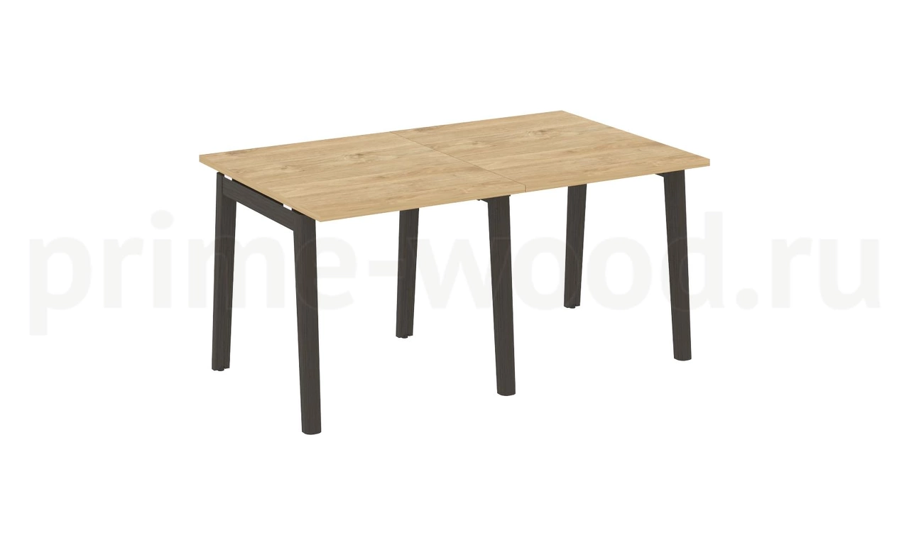Стол переговорный (2 столешницы), опоры - массив дерева ONIX WOOD 156x98x75 - фото 8