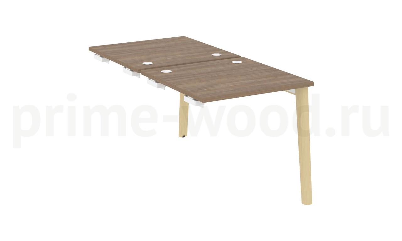 Стол-приставка двойной к опорным элементам, опоры - массив дерева ONIX WOOD 78x164x75 - фото 3