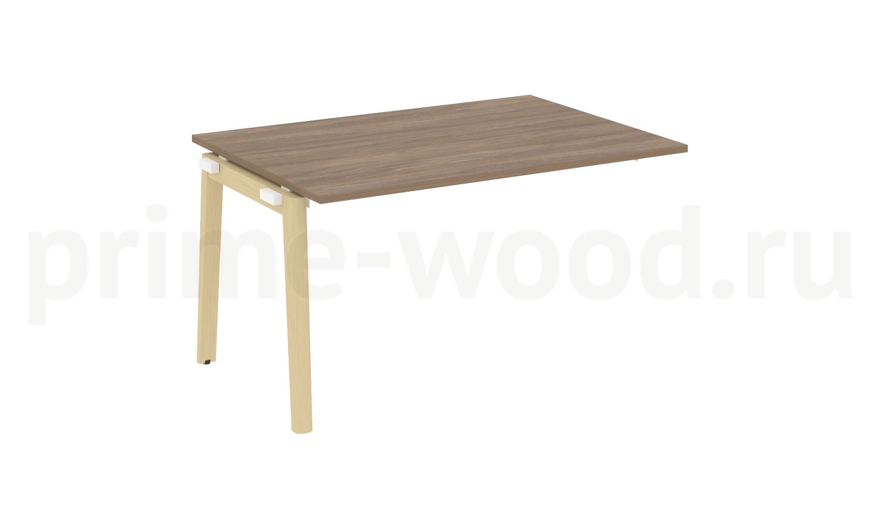 Проходной наборный элемент переговорного стола, опоры - массив дерева ONIX WOOD 138x98x75 - фото 3
