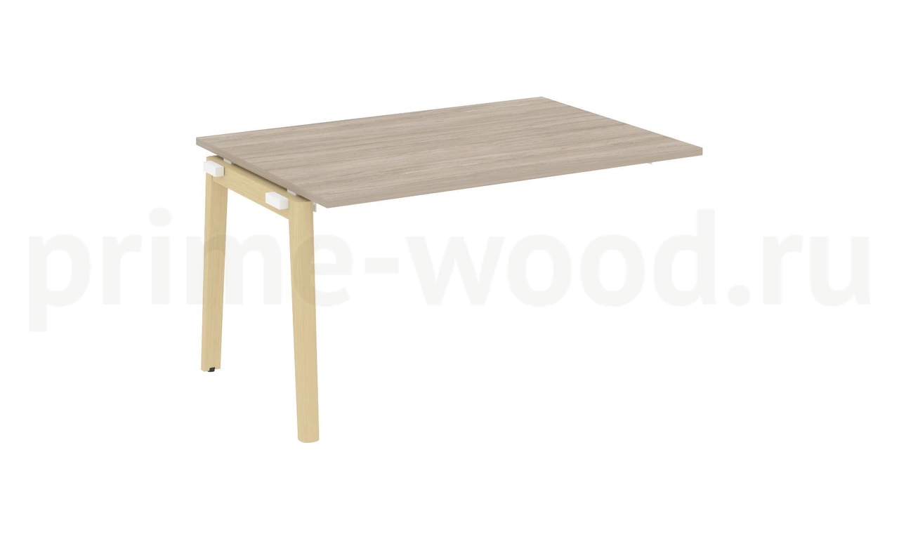 Проходной наборный элемент переговорного стола, опоры - массив дерева ONIX WOOD 138x98x75 - фото 1