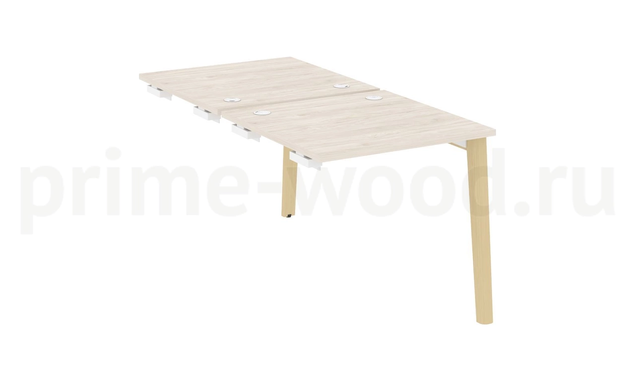 Стол-приставка двойной к опорным элементам, опоры - массив дерева ONIX WOOD 78x164x75 - фото 5