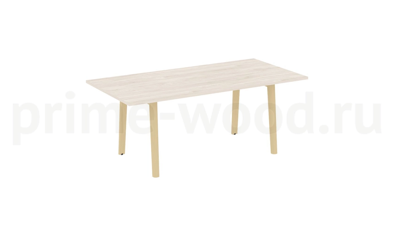 Стол переговорный, опоры - массив дерева ONIX WOOD 198x98x75 - фото 5