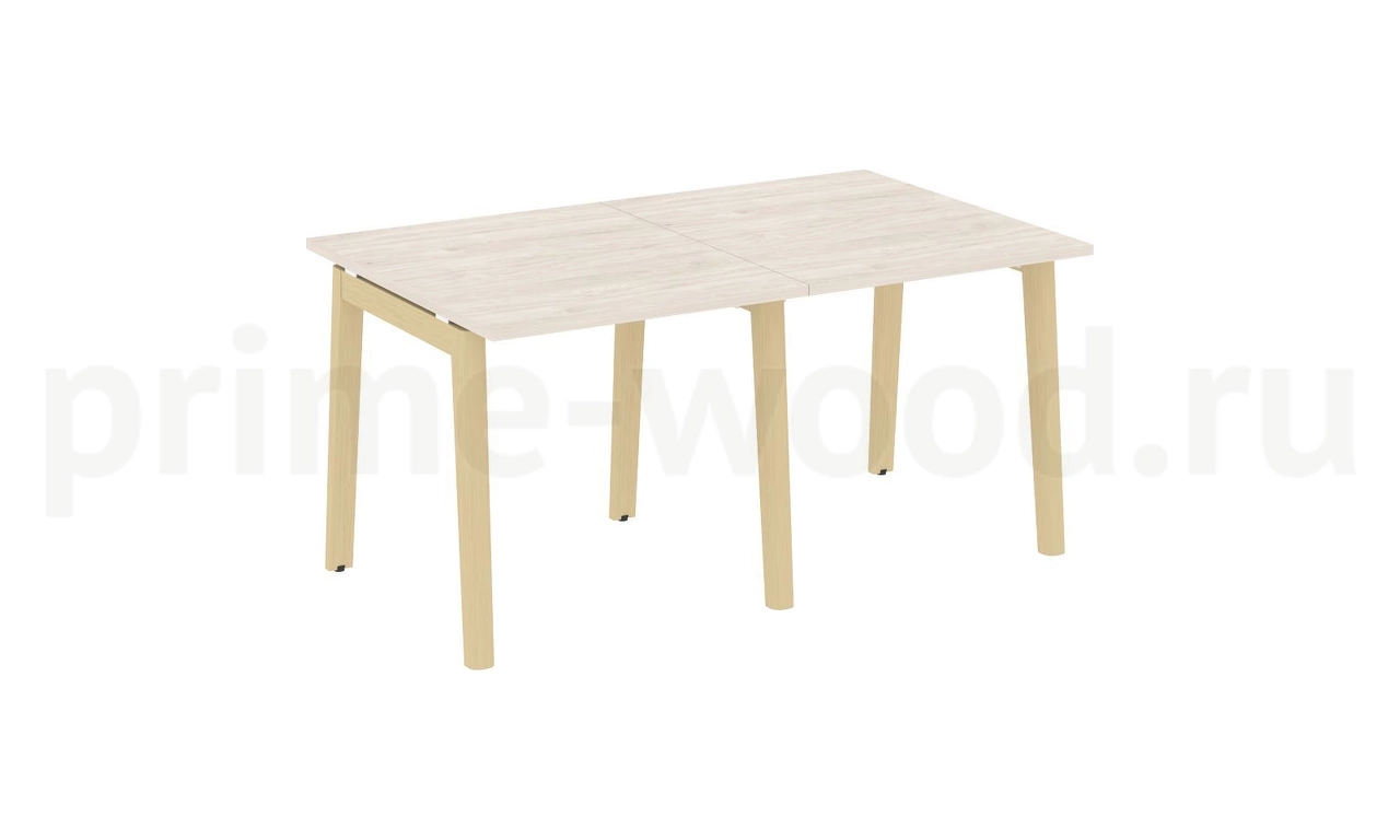 Стол переговорный (2 столешницы), опоры - массив дерева ONIX WOOD 156x98x75 - фото 5