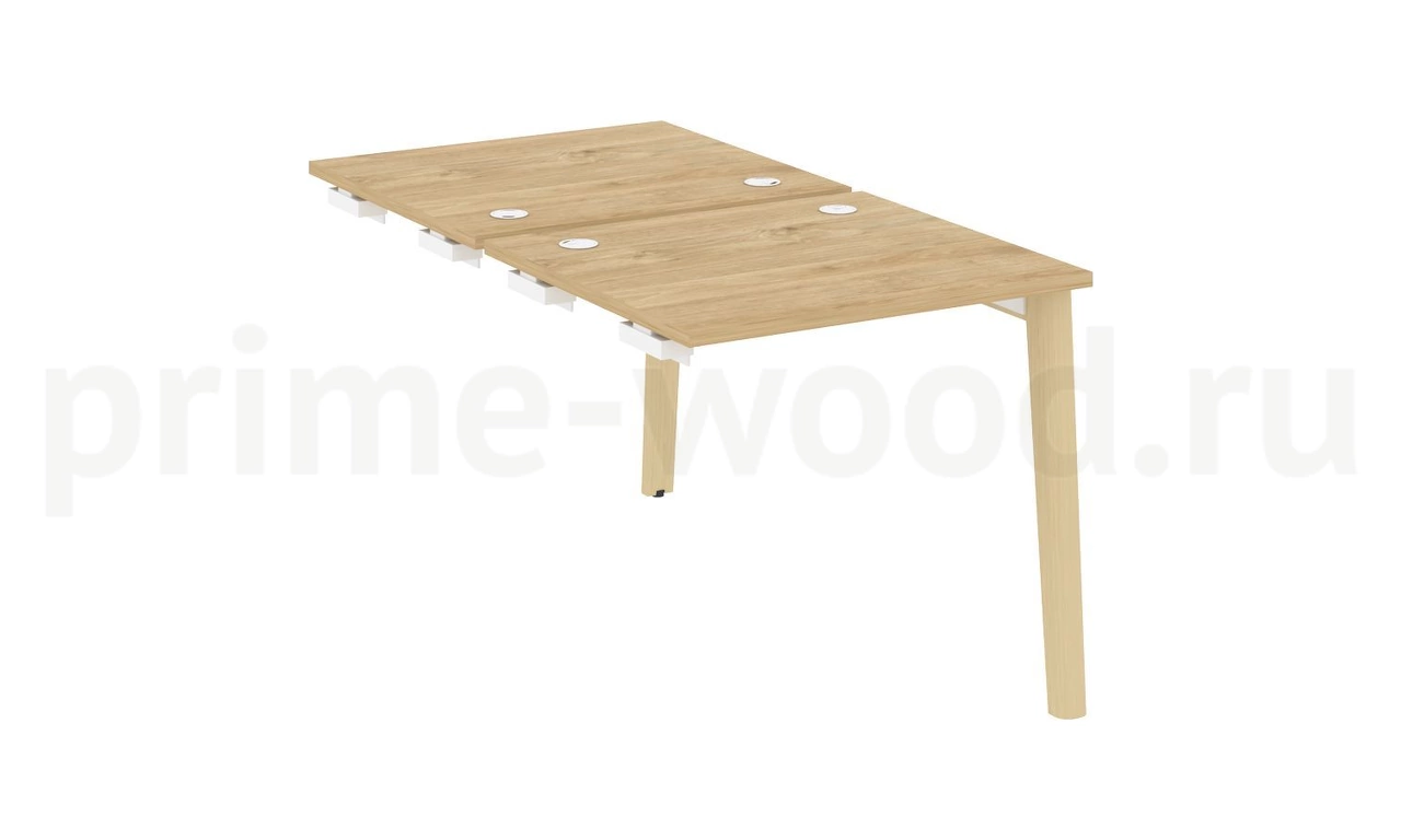 Стол-приставка двойной к опорным элементам, опоры - массив дерева ONIX WOOD 78x148x75 - фото 9