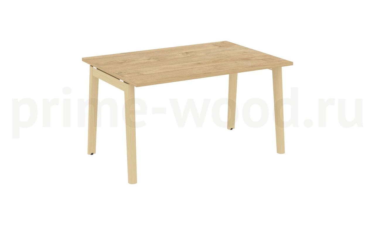 Стол переговорный (1 столешница), опоры - массив дерева ONIX WOOD 138x98x75 - фото 9