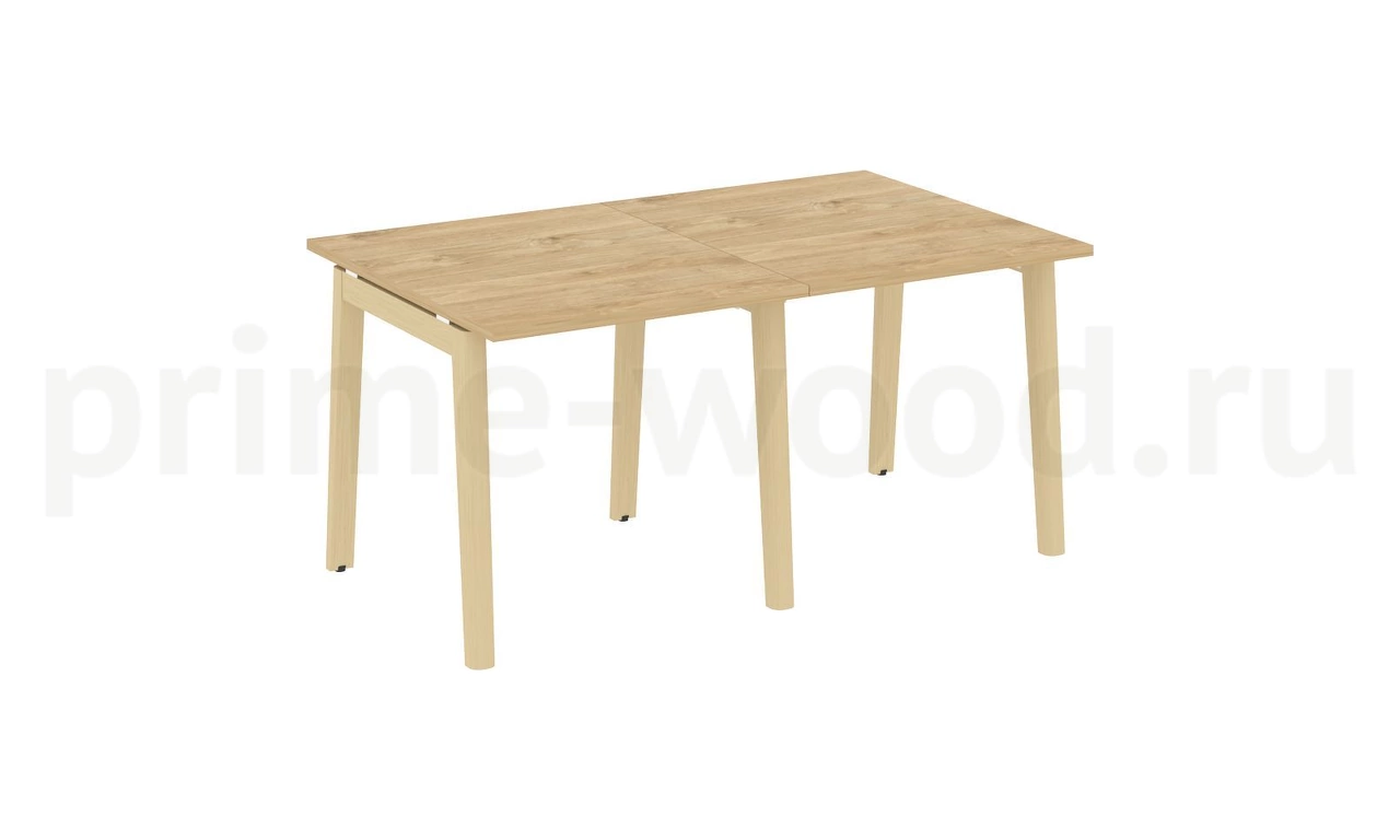Стол переговорный (2 столешницы), опоры - массив дерева ONIX WOOD 156x98x75 - фото 9